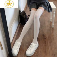 Ideamini日系春夏薄款白色假大腿袜过膝袜女jk白色丝袜黑色假小腿拼接袜子袜子