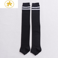 Ideamini踩脚过膝袜套女棉袜日系护膝护腿保暖长筒袜韩国秋冬季高筒堆堆袜袜子