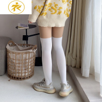 Ideamini秋冬拼接jk假小腿袜白色短袜过膝经典百搭上肤下黑打底连裤袜丝袜袜子
