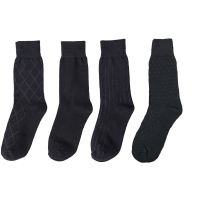 Ideamini男士西服西装长袜子英伦欧美长款正装黑色配皮鞋高筒加厚女高腰潮袜子