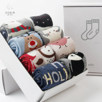 Ideamini8双装可爱厚袜子女冬季加厚加绒棉袜冬天袜子保暖毛圈袜毛巾袜袜子