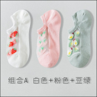 Ideamini玻璃丝袜子女短袜棉浅口夏季薄款韩国日系透明船袜女水晶短筒袜袜子