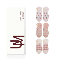 Ideamini袜子女短袜浅口隐形棉袜夏季薄款韩版可爱草莓图案女船袜袜子