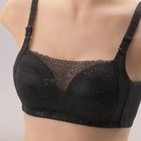 Ideamini曼姿美蝶1385无钢圈文胸聚拢防走光抹胸式蕾丝内衣收副乳防狼胸罩抹胸