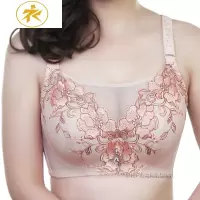 Ideamini聚拢抹胸式防走光文胸大码内衣调整收副乳性感200斤胖mm薄款胸罩抹胸