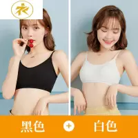 Ideamini内衣女无钢圈小胸聚拢文胸学生高中少女美背棉抹胸式夏薄款胸罩抹胸