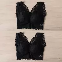 Ideamini蕾丝美背裹胸抹胸打底防走光背心大码带胸垫聚拢无钢圈内衣女抹胸