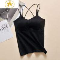 Ideamini少女内衣裹胸长款德绒吊带文胸背心保暖美背带胸垫抹胸式高中学生