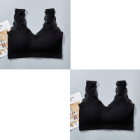 Ideamini运动内衣女无钢圈小胸聚拢美背文胸防下垂抹胸跑步背心式胸罩妈妈