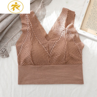 Ideamini无钢圈文胸抹胸内衣女薄款美背吊带小胸聚拢乳胶胸垫内搭蕾丝背心