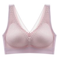 Ideamini大码泰国乳胶文胸200斤胖妹mm运动内衣女聚拢冰丝抹胸式背心胸罩