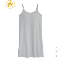 Ideamini1件带胸垫吊带睡裙女春秋莫代尔棉睡衣家居服连衣裙显胸免穿内衣睡衣