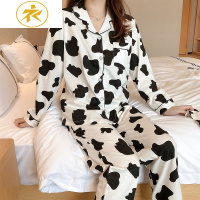 Ideamini春秋夏季新款韩版睡衣女棉长袖可外穿网红可爱休闲家居服两件套装睡衣