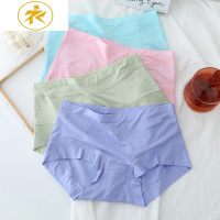 Ideamini莫代尔内裤女大码胖mm中腰棉竹炭面料女士红色200斤高腰短裤内裤