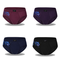 Ideamini金将4条装男士内裤男三角裤棉青年中腰棉透气性感个性短裤头内裤