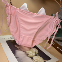 Ideamini绳子两边系带内裤少女性感日系可爱诱惑棉裆绑带式低腰包臀三角裤内裤