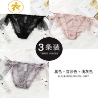 Ideamini系带内裤女绑带式可解开性感诱惑丁字裤女士性惑骚蕾丝三角裤内裤