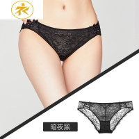 Ideamini3条98元超薄性感内裤女蕾丝夏季薄款少女低腰三角裤棉裆透气款内裤