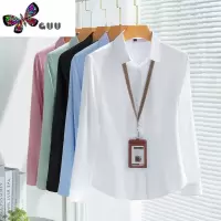 语娄长袖工作服职业气质韩版衬衫2023新款女高级感白衬衣通勤正装套装
