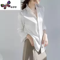 语娄高级垂感醋酸缎面衬衫女气质通勤丝滑垂感长袖上衣2023新款