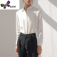 语娄气质职业正装白衬衫女法式设计感雪纺上衣公务员教资面试衬衣服装