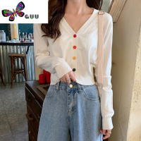 语娄2023早秋装新款薄款长袖针织开衫女胖mm大码宽松显瘦外搭短款上衣