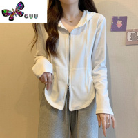 语娄大码胖mm2023秋季女装卫衣休闲宽松百搭连帽长袖开衫遮肉显瘦上衣