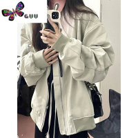 语娄飞行员夹克外套女2023新款棒球服复古美式风街头百搭