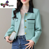 语娄秋季小香风女士长袖西装短外套2023冬新款西服开衫上衣女秋装