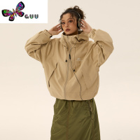 语娄原创美式vintage女款秋季山系户外防水登山服外套潮牌