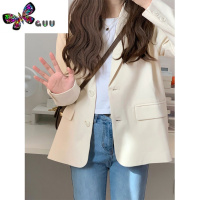 语娄2023新款chic休闲白色西装外套女小个子韩版气质短款西服上衣