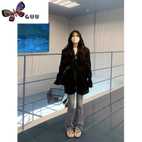 语娄高级感黑色西装外套女2023年新款韩系小个子宽松西服套装上衣