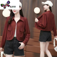 语娄小个子短款外套女洋气显瘦2023年新款设计感百搭秋季开衫长袖上衣