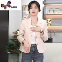 语娄气质西装短款外套女士2023新款小个子时尚修身小西服上衣