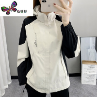 语娄外套女2023新款防风防水单层透气登山服休闲时尚风衣