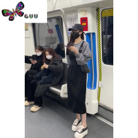 语娄2023秋季新款设计感假两件连衣裙高端赫本风卫衣裙女高级裙子早秋