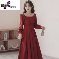 语娄收腰连衣裙小众设计春季2023新款女装敬酒服新娘高级感回门服便装