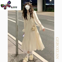 语娄温柔系凡尔赛连衣裙女在逃公主茶歇法式收腰小众设计感长款裙子春