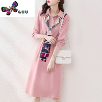 语娄衬衫连衣裙装2023新款设计感小众通勤收腰减龄显瘦气质中长裙