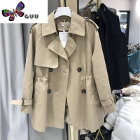 语娄妙衣西子A802女中长款韩版时尚修身小个子收腰外套风衣2023秋新款