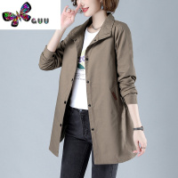 语娄女士风衣外套中长款2023新款中年妈妈款女式大衣洋气大码