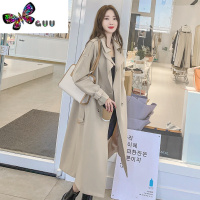 语娄今年流行的大衣米色长款风衣外套女高冷气质2023年新款秋季高级感