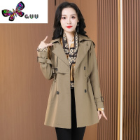 语娄王小丫风衣外套女装2023新款杭州短款小个子中年妈妈上衣