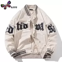 语娄高级感麂皮绒外套女美式复古休闲夹克潮流小众情侣棒球服女