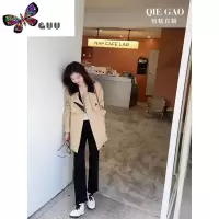 语娄切糕英伦风气质显瘦时尚外套女中长款小个子休闲秋季新款风衣