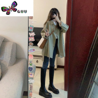 语娄小个子卡其色风衣女款2023秋季新款短款复古英伦风工装外套女