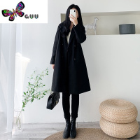 语娄毛呢大衣外套女2023新款中长款小个子加厚赫本风高级感韩系