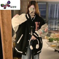 语娄美式棒球服外套少女装2023新款初中高中学生宽松百搭刺绣夹克