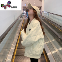 语娄羽绒棉衣棉服女2023年新款潮早外套夹棉薄款韩系菱格棒球服