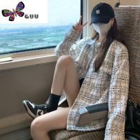 语娄小香风外套女春季款2023新款chic韩式长款欧货凡尔赛oversize白色